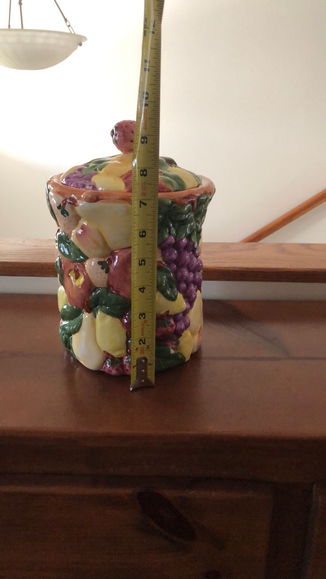 Vintage Ceramic Fruit Bundle Cookie Jar