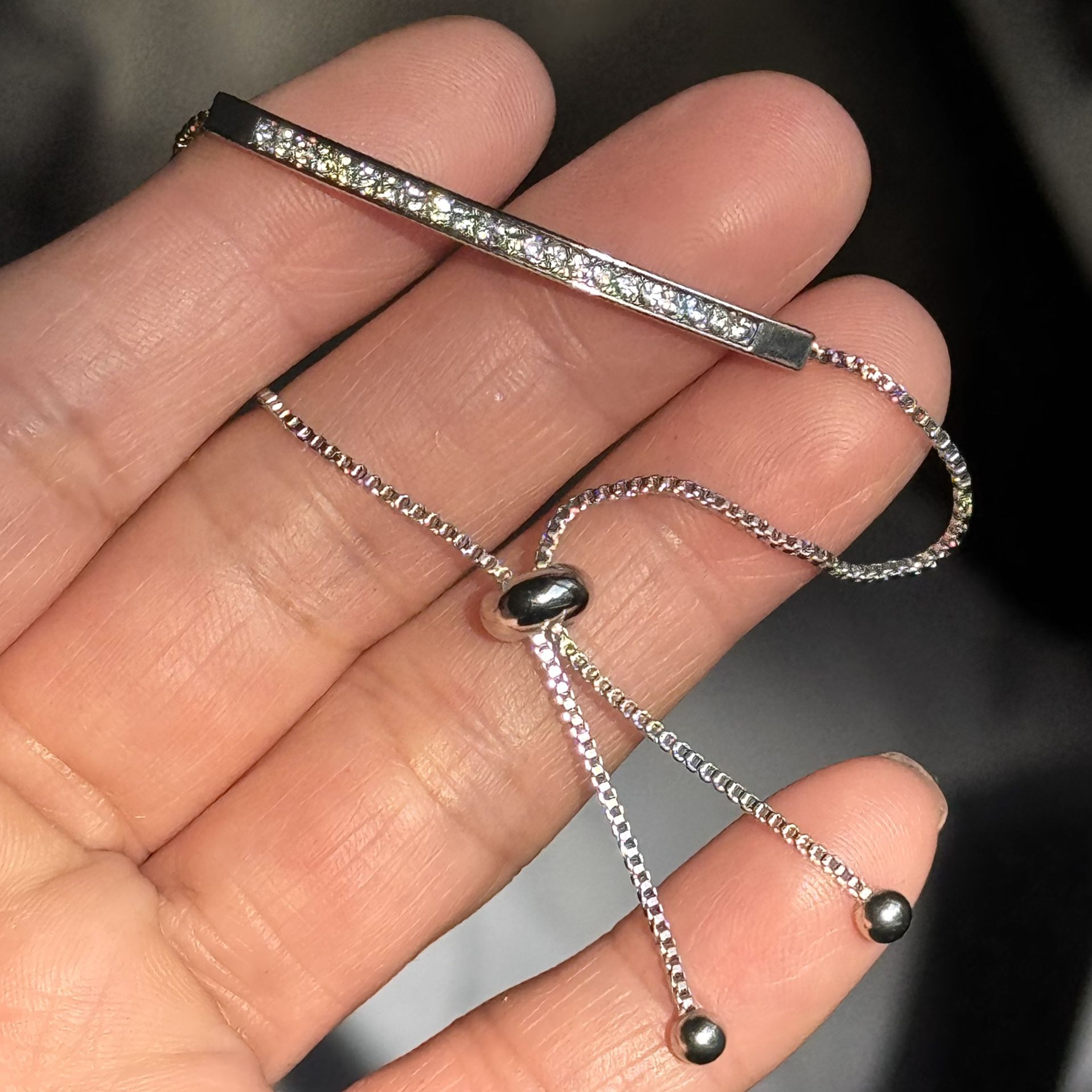 Stainless steel Mixed with zircon bracelet