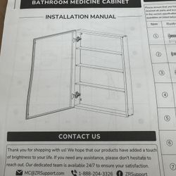 2 Bathroom Mirrors One With Medicine Cabinet 