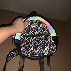 Multi colored backpack