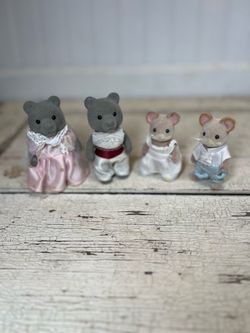 Vintage Sylvanian Families Calico Critters Wedding Couples Set