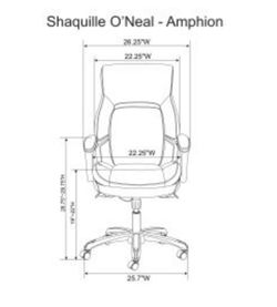 Shaquille O Neal Amphion Ergonomic Bonded Leather High Back