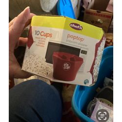 Chef'n PopTop Microwave Popcorn Popper (Cherry)