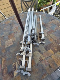 Heavy-Duty Aluminum Bar Clamps – 8 Piece Lot