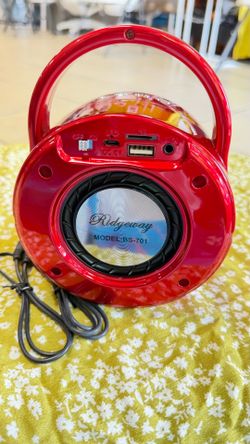 Portable Mini Speaker Bluetooth High Gloss Red,black and white
