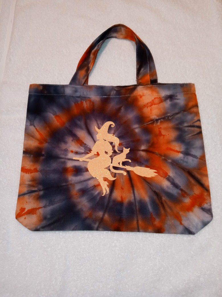 Tie Dye Halloween Bag W/Print