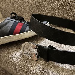 Gucci Shoes And Belt 