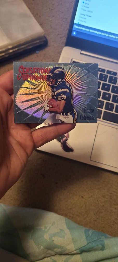 Andre Coleman 1995 Topps Sensational Sophomores Football Card