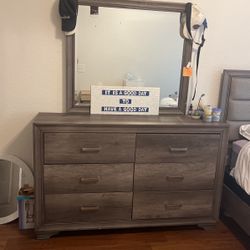 Dresser With Mirror Attached