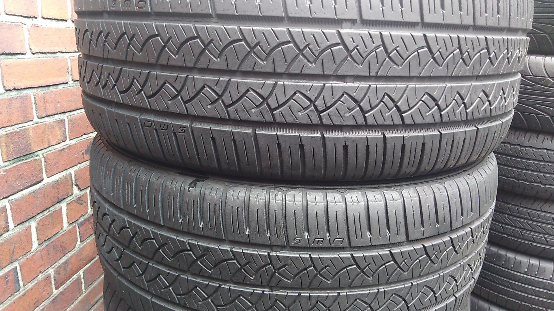 Two matching continental tires for sale 215/55/17