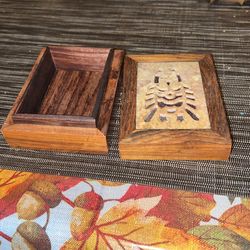 Vintage Wooden Tricket Keepsake Box