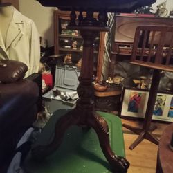 Chippendale Claw &Ball Feet 18th Century Style Tripod Tilt Top Table Birdcage 