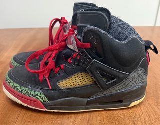 Jordan - Spizike Varsity Men’s Sneakers | Black, Red & Green | Size 7.5