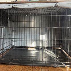 Dog Crate with Wooden Top OBO