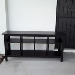 Dark Brown TV Stand  62 W X 16 L X 29 H Inches 