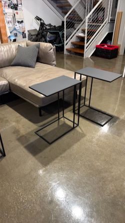 Crate Barrel CB2 Mill Side End Tables Room and Board Slim