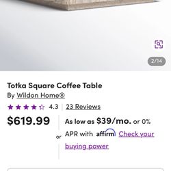 Brand New In The Box Table 