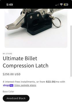 Billet compression latch