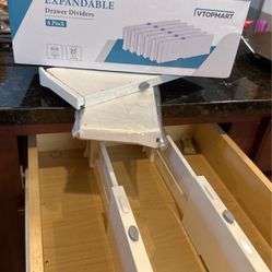 New  Expandable  Drawer Dividers 6 pcs NEW