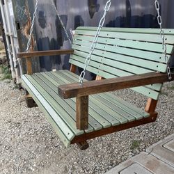 RUSTIC RED OAK PORCH SWINGS. 48”&60 $280 And Up