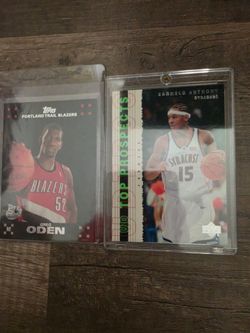 Carmelo Anthony & oden  basketball card