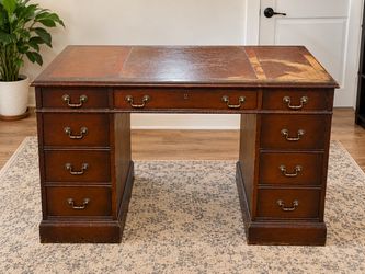 Vintage Hallmark Wood Executive Desk