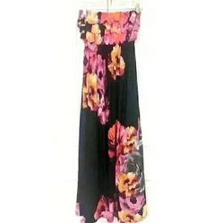 Style &amp; Co.  Strapless Flower Print dress - size small 