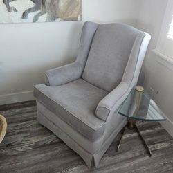 Rocking Chair Pretty Soft Fabric  Gray