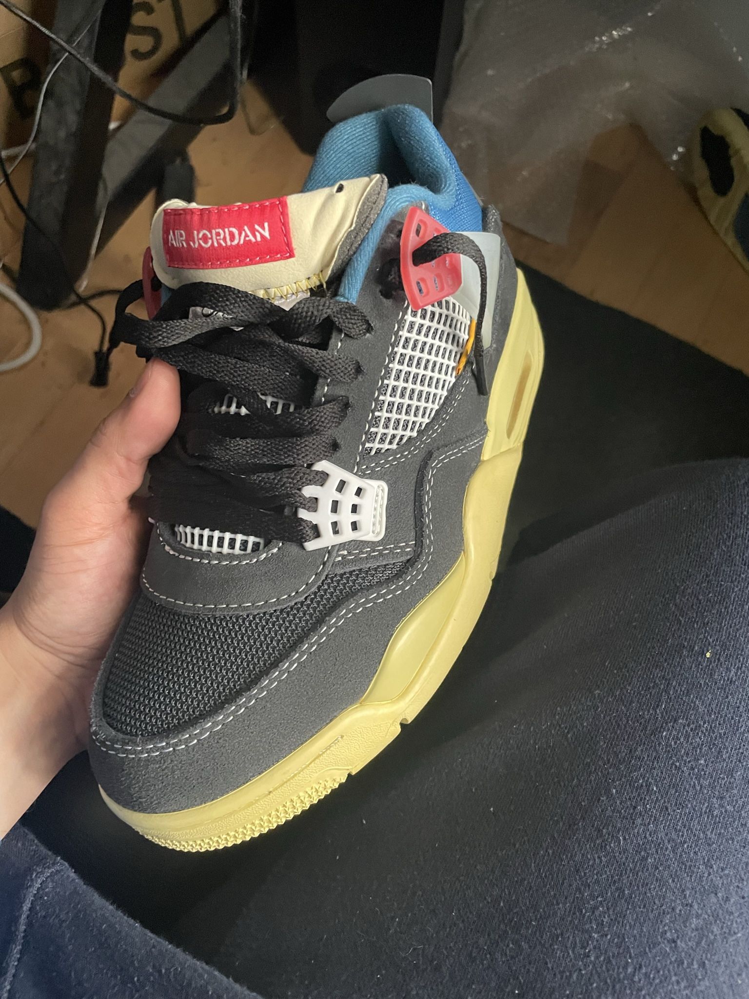 Jordan 4 Union Off Noir Sz 8 Worn Few Times