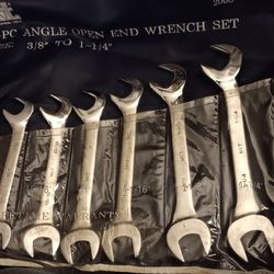14 Piece Angle Open Ended Wrench Set (Large) $50 OBO