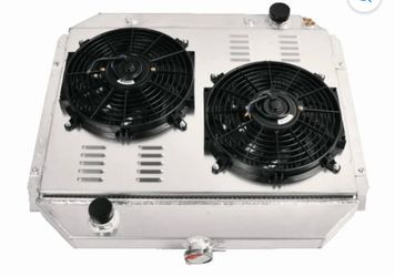 3 Rows Radiator & Shroud Fan for 1966-79 Ford F100/150/250/350 78-79 Ford Bronco