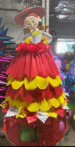 Jessie Toy Story dress style pinata with balls