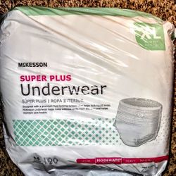 MCKESSON DISPOSABLE UNDERWEAR XL