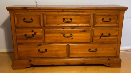 Real Wood Dresser - 8 Drawers