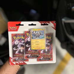 Pokémon TCG: Scarlet & Violet—Destined Rivals 3-Booster Pack Blister with a Zebstrika Promo Card