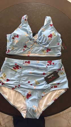 Torrid Two-Piece Bikini Set Cherry Print size 2