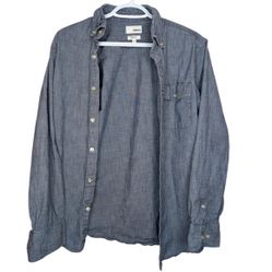 Sonoma Modern Fit Flexwear Denim Button Down Top