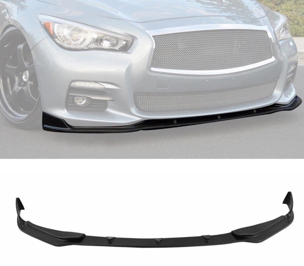 14-17 Infiniti Q50 Base Model Front Bumper Lip Unpainted