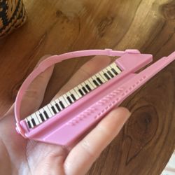 Vintage 90s Barbie Keyboard Pink Toy Doll 