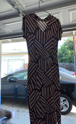 Brown & Black Asian style dress