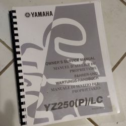 Yamaha Yz250 Complete Manual, Used, Good