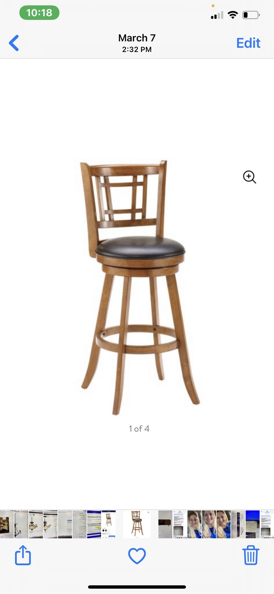 2 Bar Stools Brand New