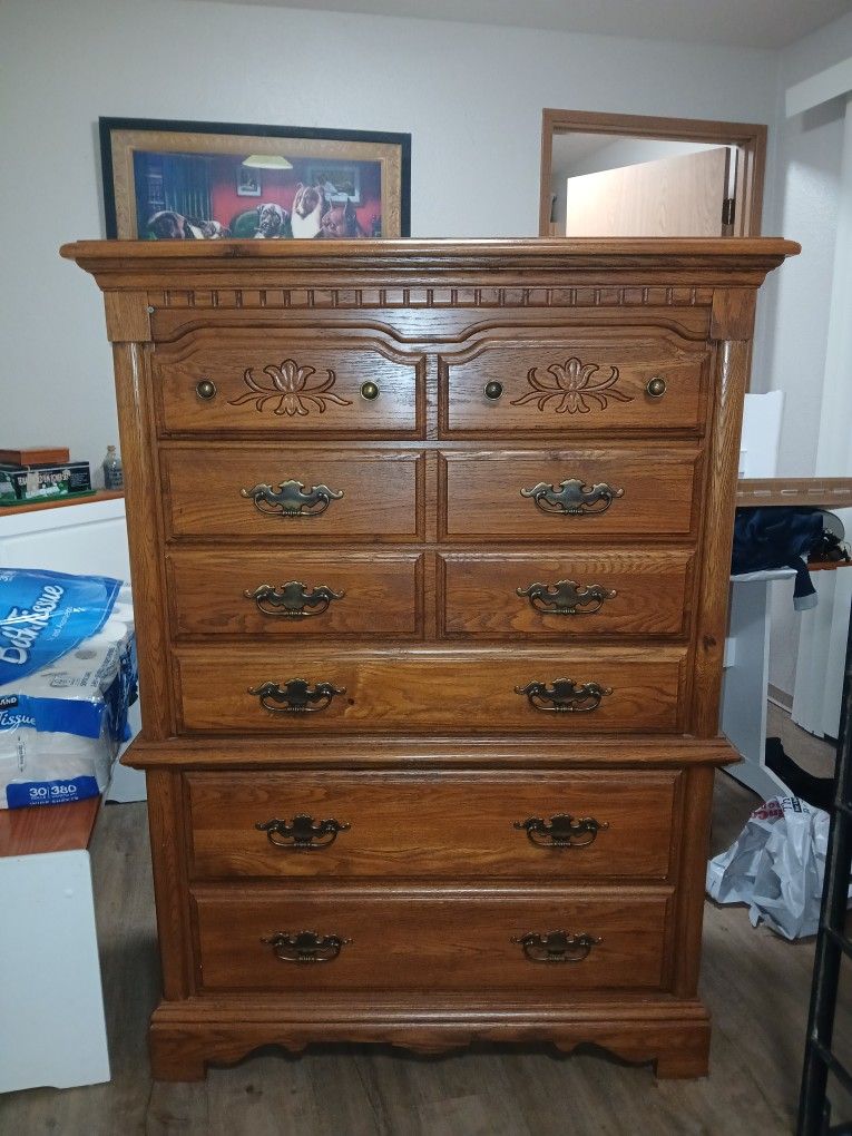 Real Wooden Dresser $350 Or Best Offer!