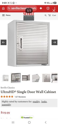 Seville Classics UltraHD Single Door Wall Cabinet