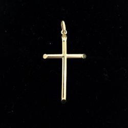 Gold 10k Cross Pendant New