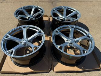 19” Nissan 370z Nismo Style (REP) wheels Hyper silver rims 19x9.5 & 19x10.5 BRAND NEW