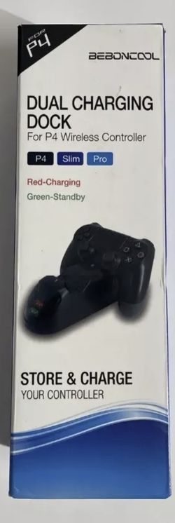 BEBONCOOL Dual Charging Dock for P4 Wireless Controller Black
