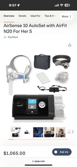 AirSense 10 AutoSet with AirFit N20