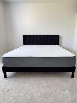 King Casper Mattress with Bed Frame