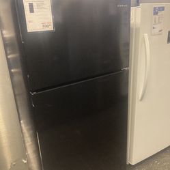 Black refrigerator (comes With A Warranty)